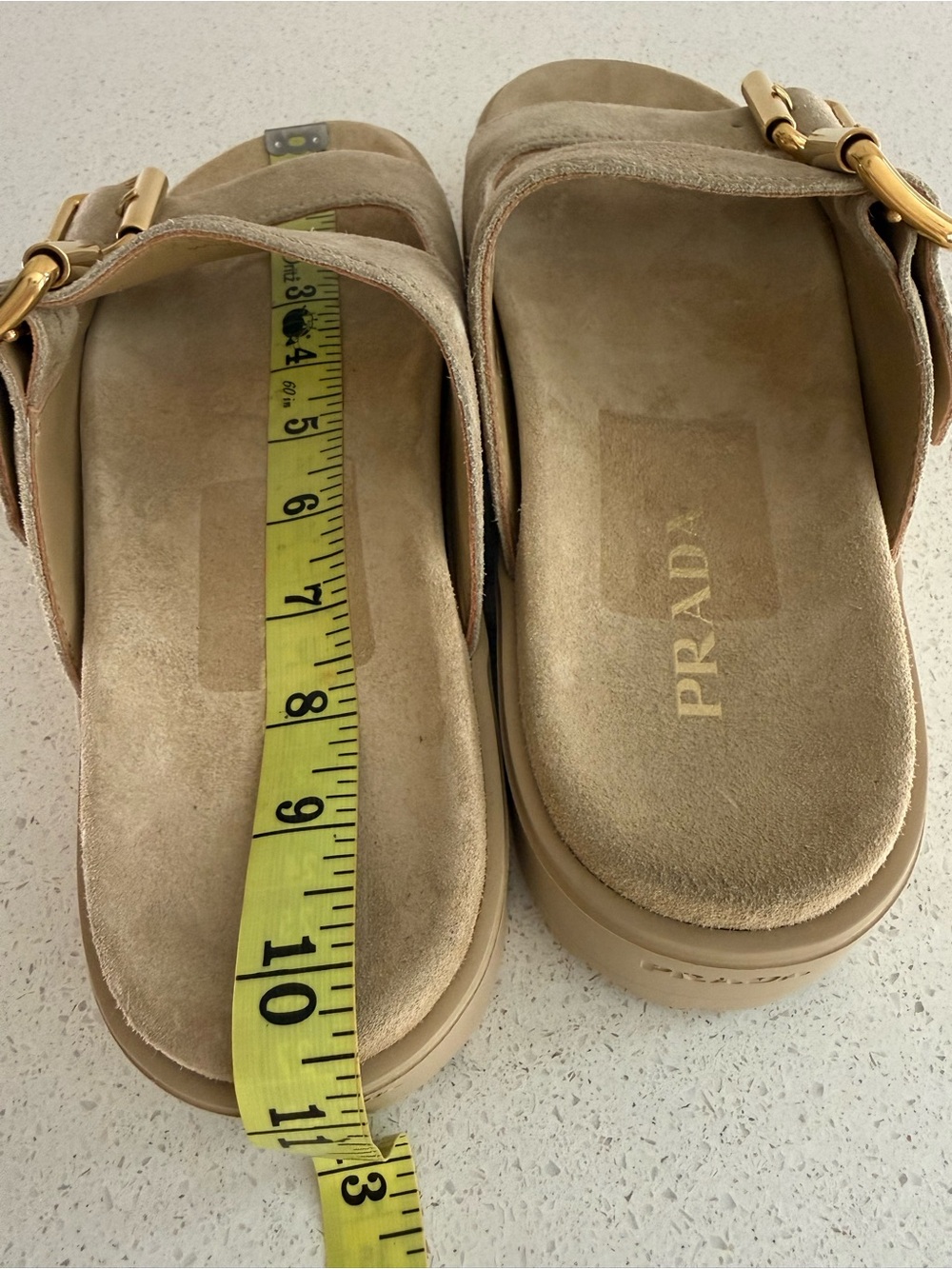 Prada Fussbett Flatform Slide/Sandal - Picture 9 of 13